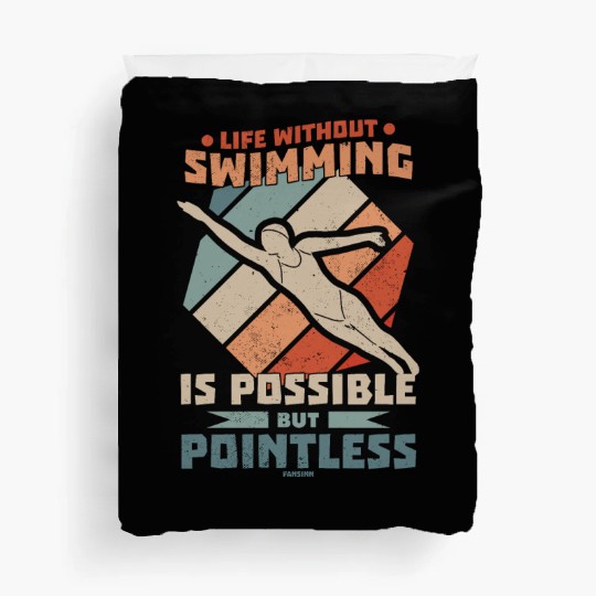 To swim Duvet Covers