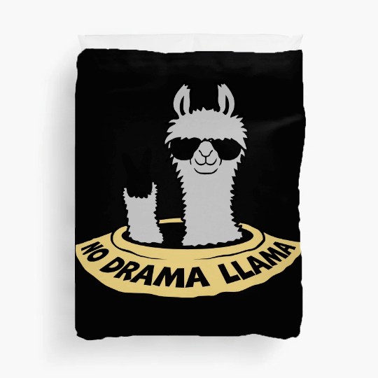 floor hole peace llama Duvet Covers