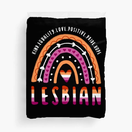 Lesbian Pride Rainbow Duvet Covers