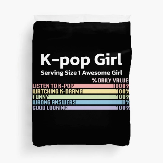 kpop girl, k pop music, korean pop music Duvet Covers