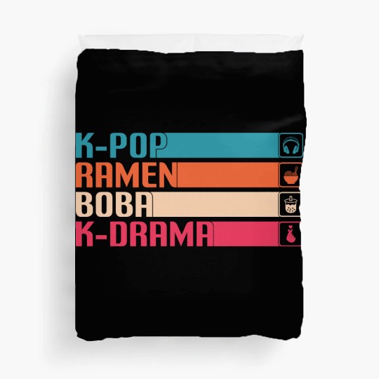 kpop, k pop music, korean pop music Duvet Covers