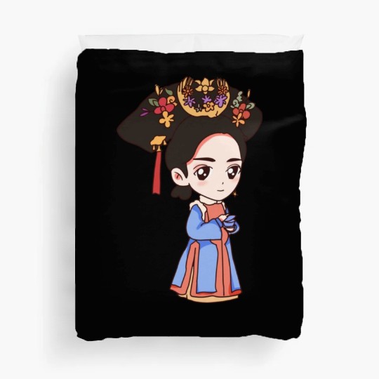 HAND PAINTED GIRL IMAGE Duvet Covers