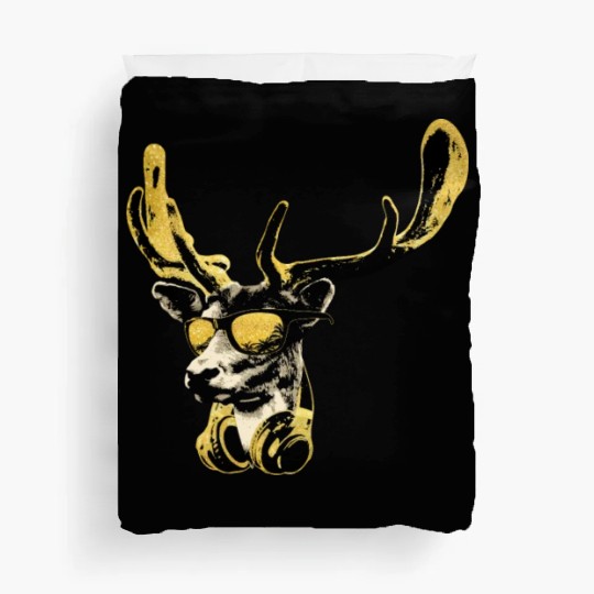 Deer DJ Bling Cool Funny Music Animal With Duvet Covers
