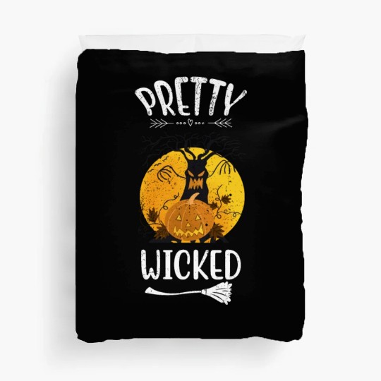 Pretty Wicked Funny Halloween Duvet Covers