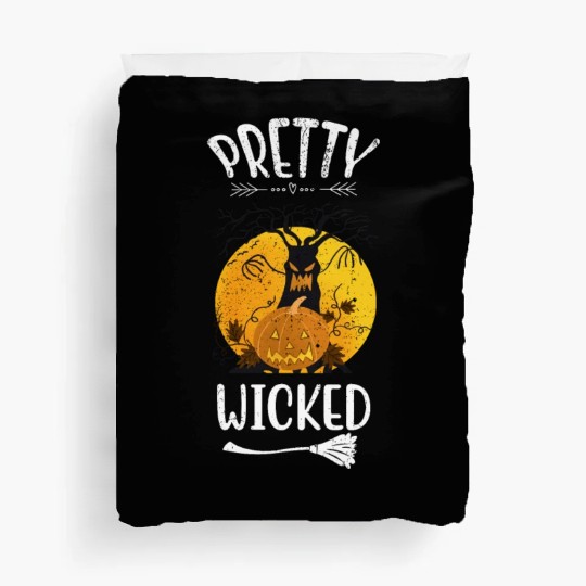 Pretty Wicked Funny Halloween Duvet Covers