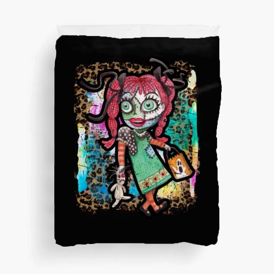 Halloween Zombie Rag Doll Tie Dye Duvet Covers