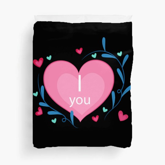 i love you Duvet Covers