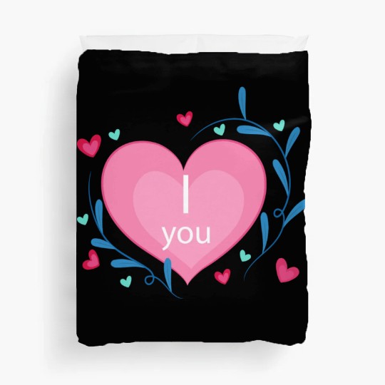 i love you Duvet Covers