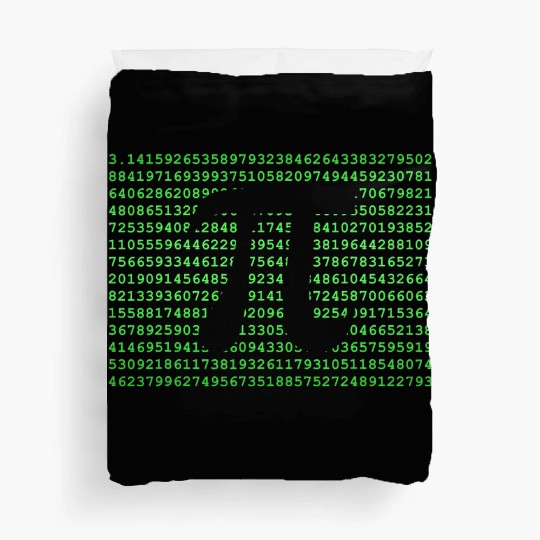 Pi Day Duvet Covers 3 14 Cool Funny Nerd Math Geek Green
