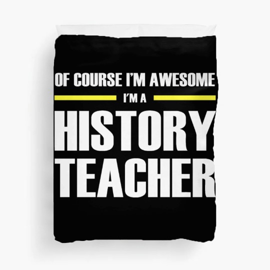 Awesome History Teacher Premium Duvet Covers