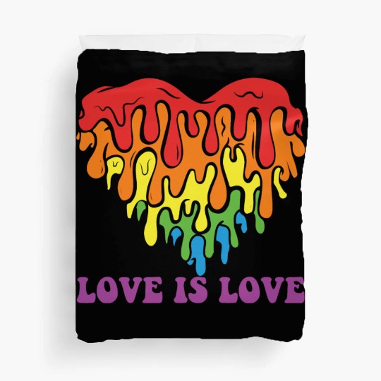LBGT Flag Gay Pride Human Love is Love Duvet Covers