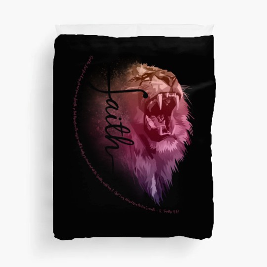 Lion of Juda (clear Faith) Duvet Covers