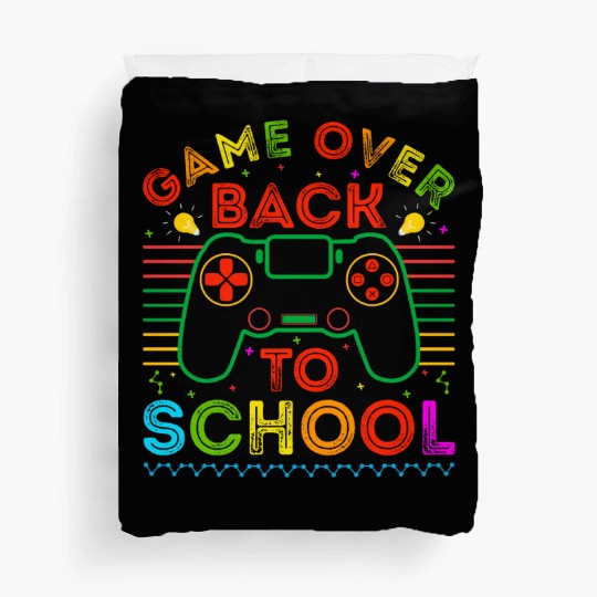 Back to School Funny Game Over Teacher Student Duvet Covers