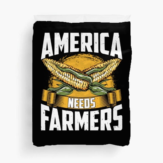 America Needs Farmers Funny Corn Farming Duvet Covers