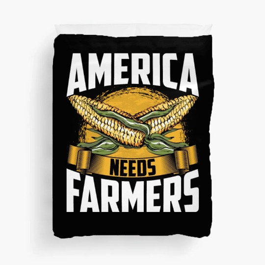 America Needs Farmers Agriculture Farmer Corn Duvet Covers