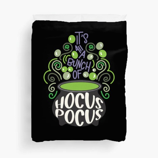 Its All A Bunch Of Hocus Pocus Scary Halloween Duvet Covers