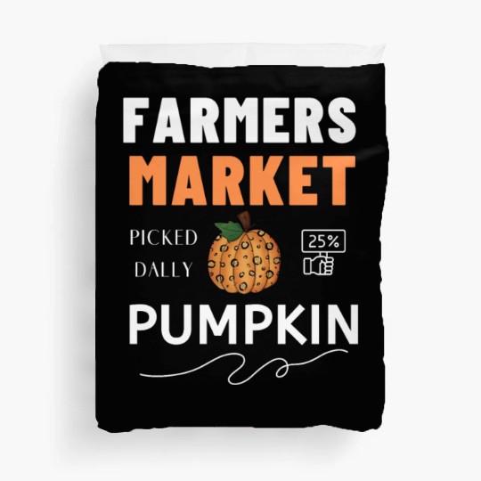Farmers Market Pumpkin Duvet Covers