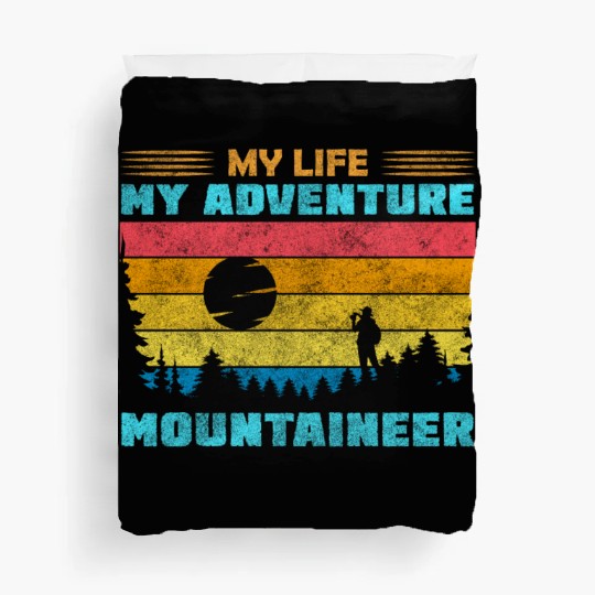 Mountaineering Nature Summit Mountains Duvet Covers