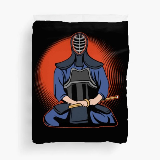 Kendo Master Kenjutsu Bamboo Swords Japanese MMA Duvet Covers