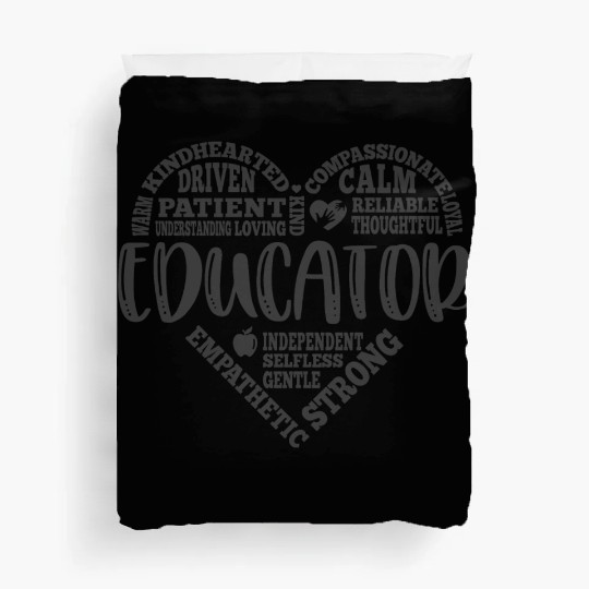 Educator Teacher appreciation subway art Duvet Covers