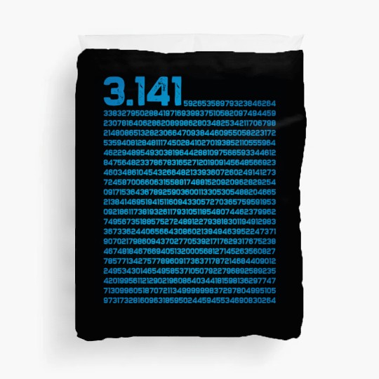 3.14 Pi Day Mathematics Physics Irrational Number Duvet Covers