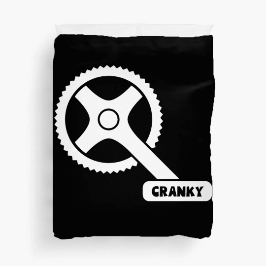 Cranky - Funny Cyclist Gift Duvet Covers