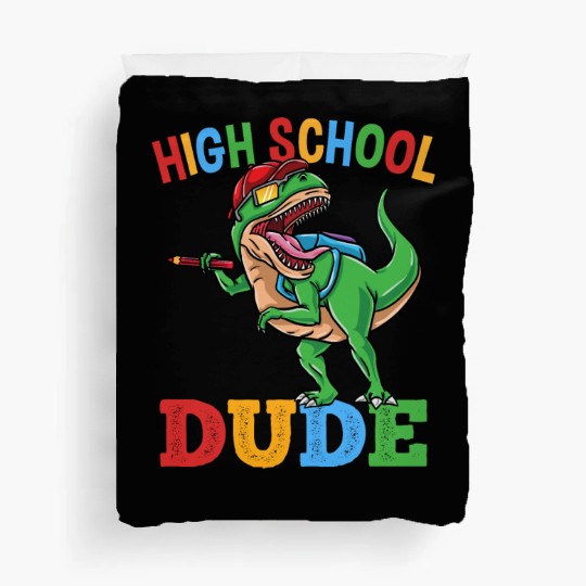 High School Dude T-Rex Dinosaur Boys Duvet Covers