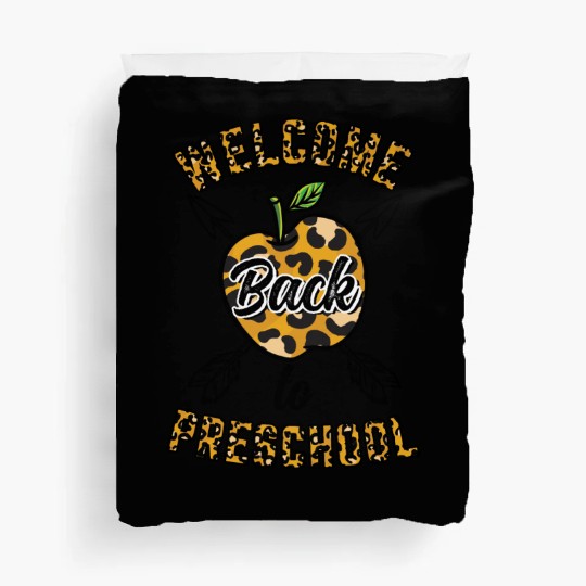 Welcome Back To Preschool Leopard Print Duvet Covers