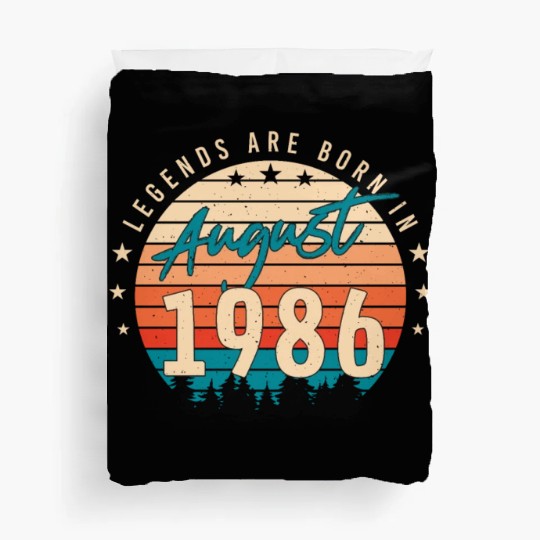 Born In 1986 In August Duvet Covers