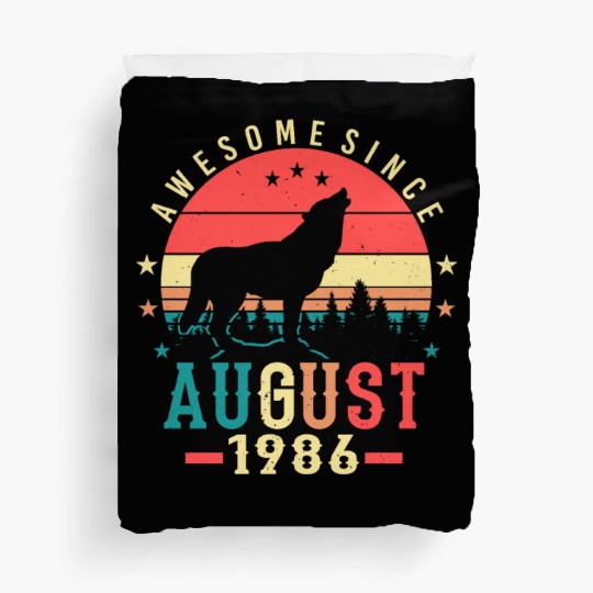 Year Of Construction 1986 In August Duvet Covers