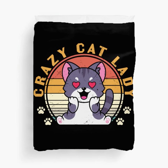 Crazy cat Lady Duvet Covers