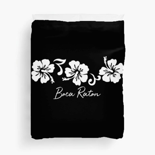 Boca Raton Florida Hibiscus Flower Duvet Covers