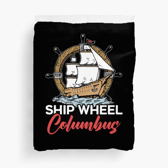 Ship Wheel Columbus Day Christopher Columbus Duvet Covers
