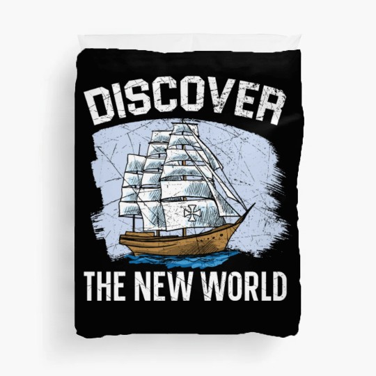 Discover The New World Columbus Day Navigator Duvet Covers