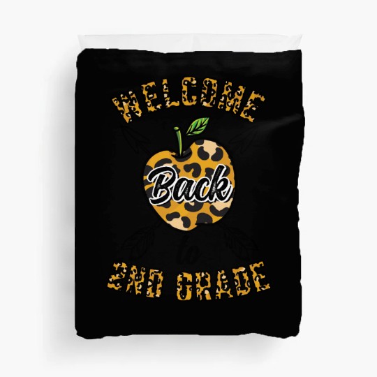 Welcome Back To 2nd Grade Leopard Print Duvet Covers