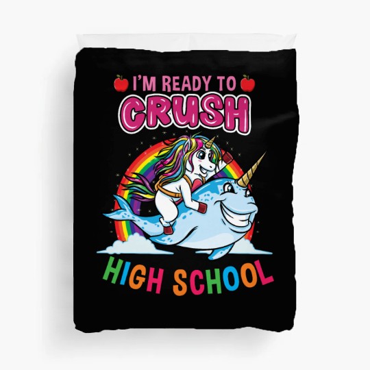 Im Ready To Crush High School Unicorn Girls Duvet Covers