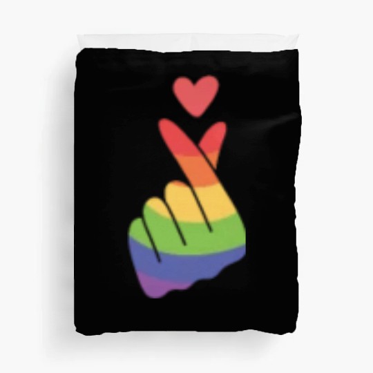 Lgbtq Gay Pride Month Rainbow Love Is Love Duvet Covers