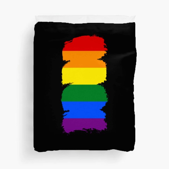Lgbtq Gay Pride Month Rainbow Love Is Love Duvet Covers