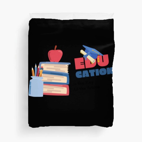 National Coloring Book day Back to School Duvet Covers