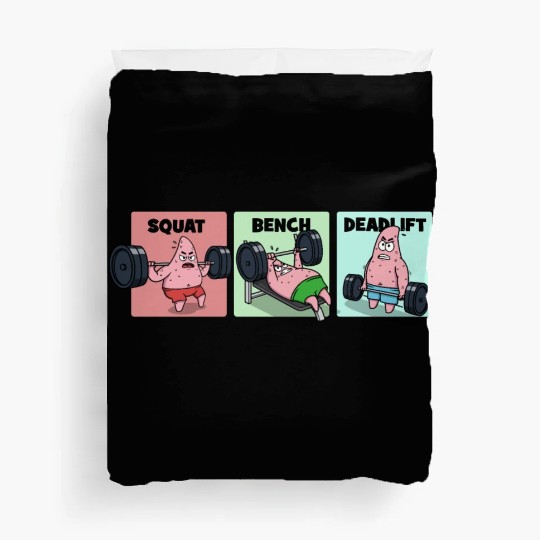 Majin Buu vs Patrick - Funny Anime Gym Duvet Covers