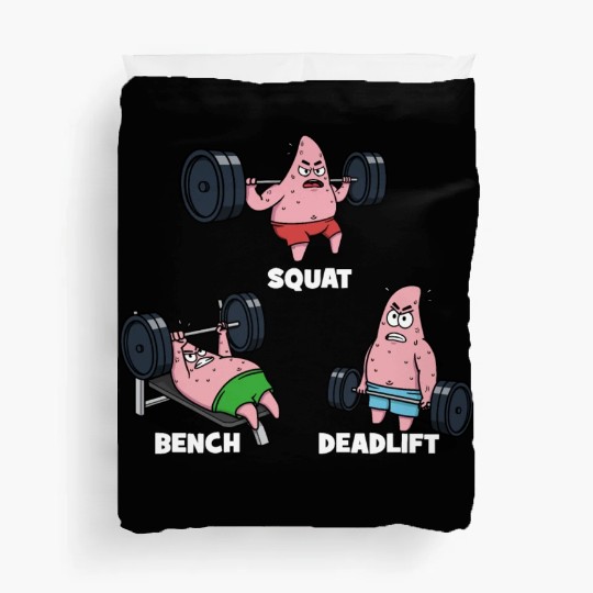 Majin Buu vs Patrick - Funny Anime Gym Duvet Covers