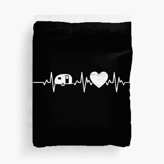 Camping Heartbeat Nature Outdoor Activity Duvet Covers
