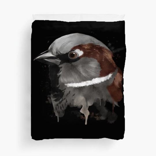 Splash Bird Sparrow Duvet Covers