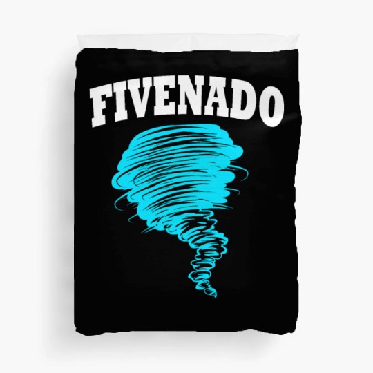 5th Birthday Tornado Fivenado Duvet Covers