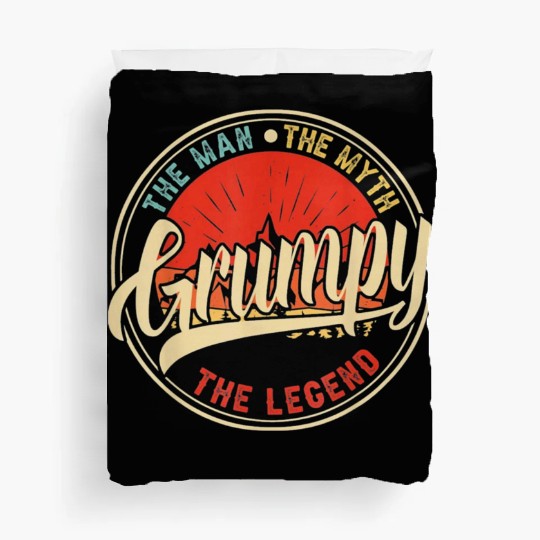 Grumpy The Man The Myth The Legend Duvet Covers