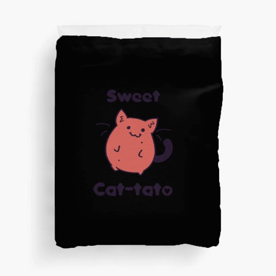 sweet cat potato Duvet Covers