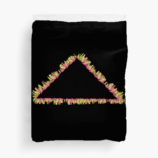 triangle nature icon grass Duvet Covers
