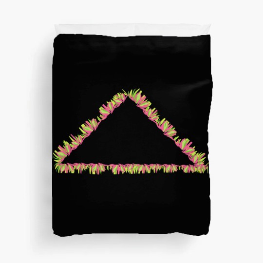 triangle nature icon grass Duvet Covers