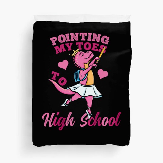 Pointing My Toes To High School Girls Duvet Covers