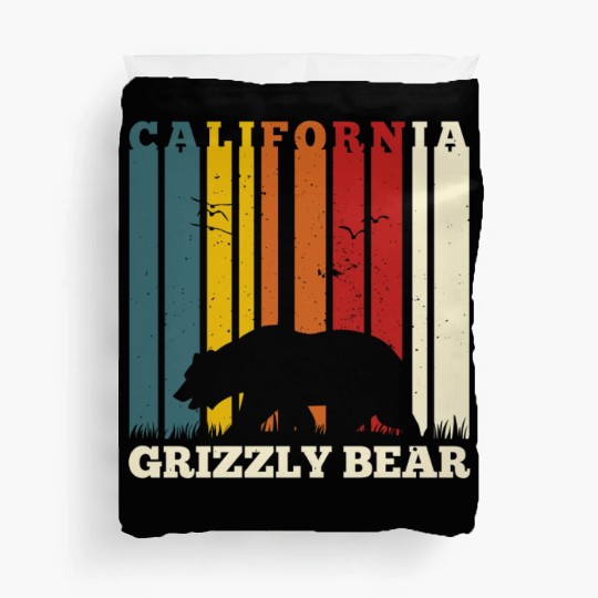 California Bear Retro Duvet Covers